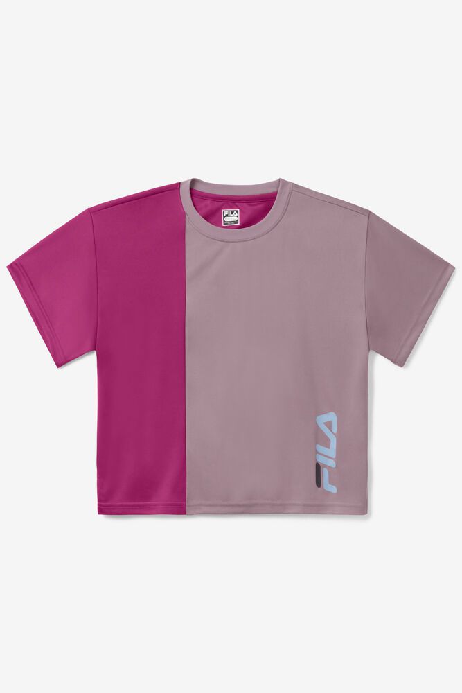 Fila T-Shirt Womens Pink Ability Crew - Ireland 84206-UIPD